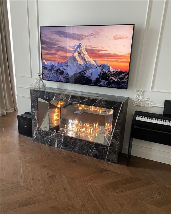 Notranja avtomatska Bio Ethanol Recessed Kamin